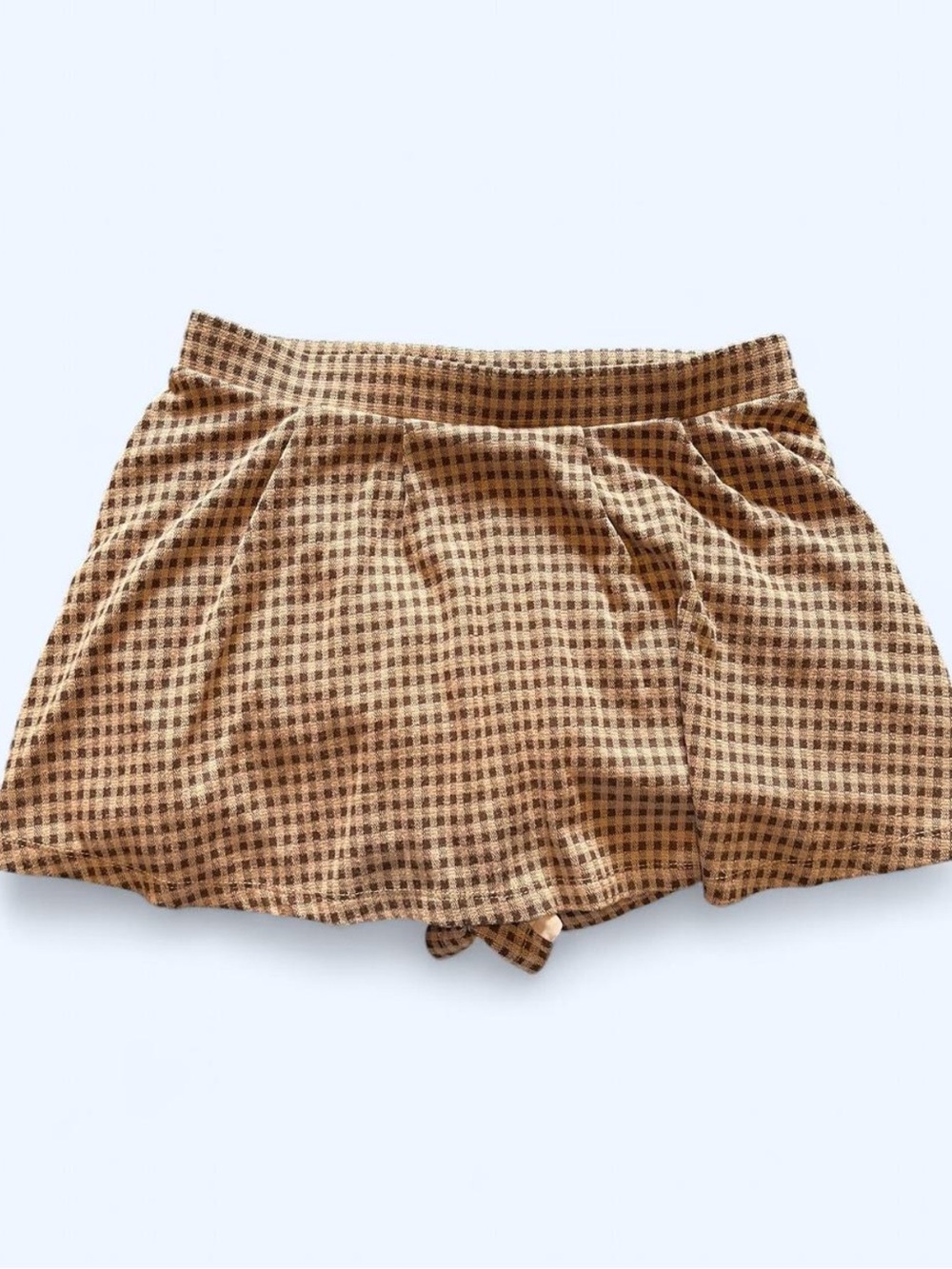URBAN Romantics Brown Gingham Skort